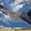 1/48 Ace Combat 7 Skies Unknown F-22 Raptor Strider 1
