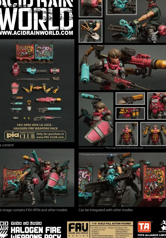 1/18 Acid Rain FAV-AP04 Viva la Loca - Halogen Fire Weapons Pack