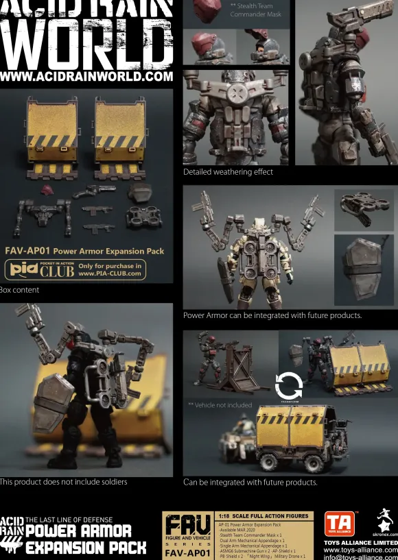 1/18 Acid Rain World: FAV-AP01 Power Armor Expansion Pack