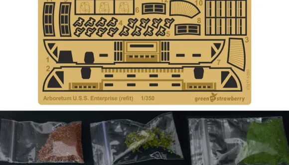 1/350 Arboretum for U.S.S. Enterprise Detail Set (for Polar Lights)