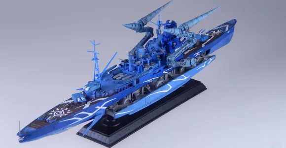 1/700 Arpeggio of Blue Steel Ars Nova Cadenza the Movie: Resin Casting Assembly Kit Heavy Cruiser Takao Drill Form Conversion Kit