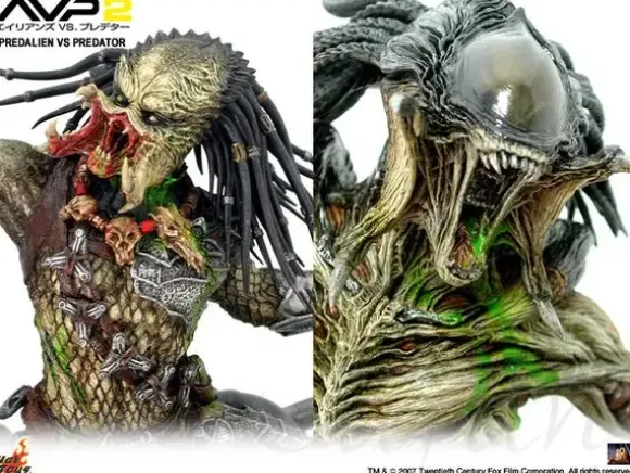 AVP:R Predalien vs Predator Prepainted Diorama Kit