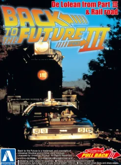 1/43 Back to the Future Part III - Pull-Back DeLorean & Railroad Wheels