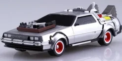 1/43 Back to the Future Part III - Pull-Back DeLorean & Railroad Wheels