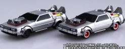 1/43 Back to the Future Part III - Pull-Back DeLorean & Railroad Wheels