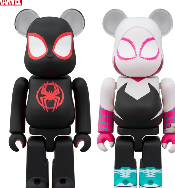 BE@RBRICK Spider-Man (Miles Morales) & Spider-Gwen 2pcs Set