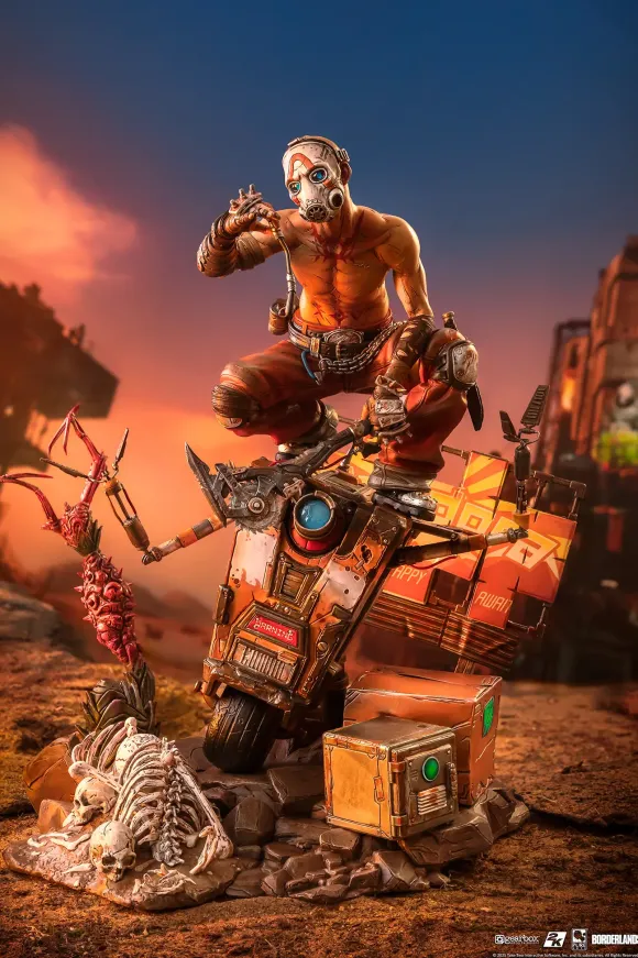 1/6 Borderlands 3/ Psycho with CL4P-TP Diorama Statue