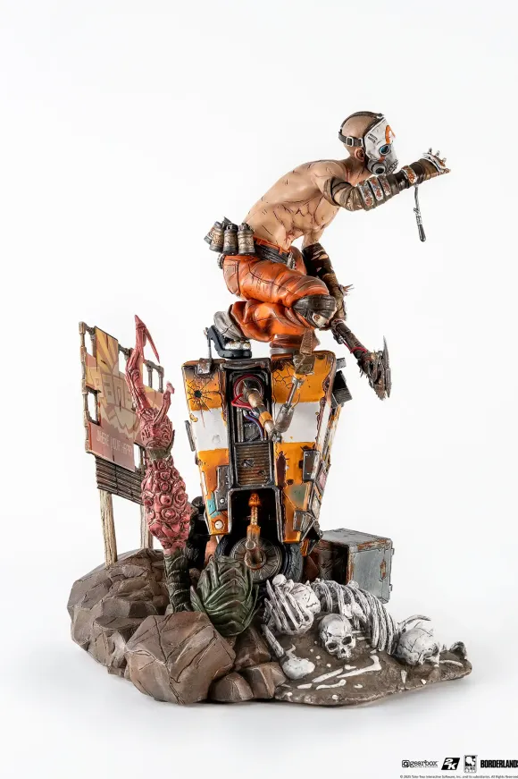1/6 Borderlands 3/ Psycho with CL4P-TP Diorama Statue