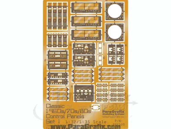 1/32-1/35 Classic 1960s/70s/80s Control Panels: Set 1