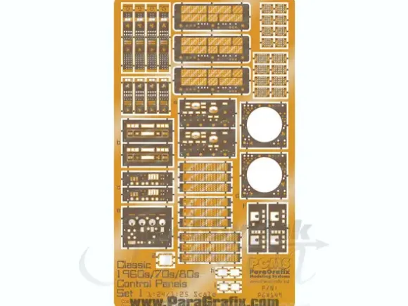 1/24-1/25 Classic 1960s/70s/80s Control Panels: Set 1