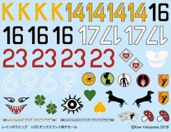 1/20 Dachshund Conversion Parts & Decal Set