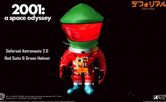 Defo-Real Astronauts 2.0 Red Suits & Green Helmet