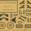 1/144 Delta-7 Starfighter Photoetch Detail Set (for Bandai 009)