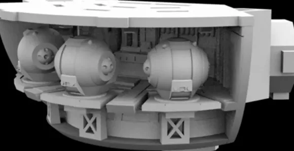 1/350 Discovery (XD-1) Pod Bay 3D Printed Parts Kit