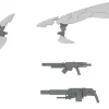 1/48 EXTENSION SET A For 5inM PLD [ANGEL WING & M51GRENADE LAUNCHER & DSG12SMG]