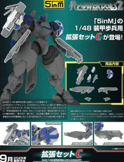 1/48 Extension Set A For 5inM PLD [LC40 LCAN & VP1 MSENS & P-9SL ASR & M58 GRND & Hands for Hand-Held Weapons (left and right)] (POWERDoLLS2)