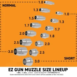EZ Gun Muzzle Short S2.5mm (10pcs)