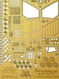 1/32 Fantastic Voyage The Proteus Submarine Etching Parts for Moebius Models Kit #963