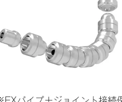 FX Pipe Silver Nickel Plating 4.0mm (20pcs)