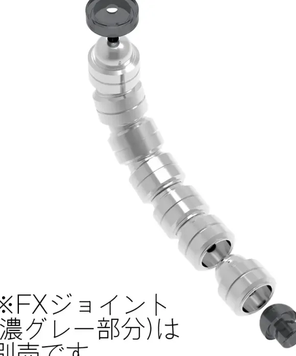 FX Pipe Silver Nickel Plating 5.0mm (20pcs)