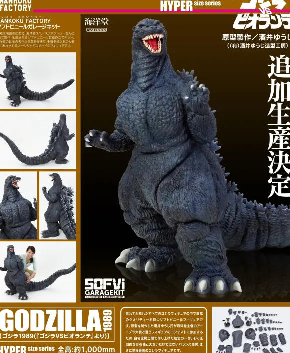 1/80 Godzilla (1989) Soft Vinyl Kit Reprint Edition (Reissue)