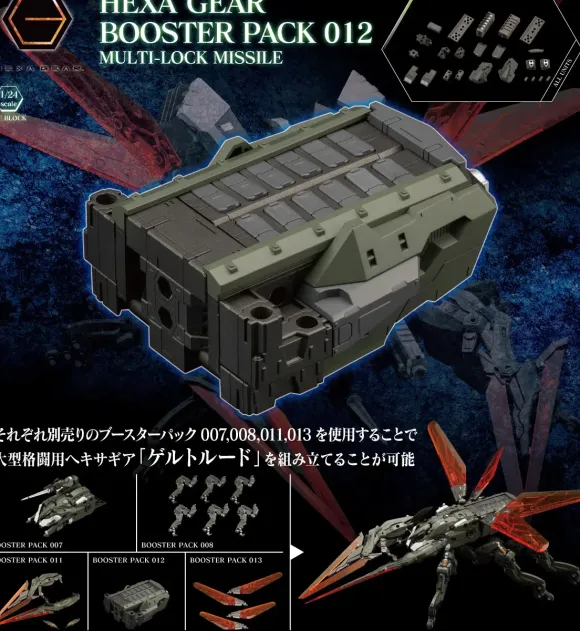 1/24 HEXA GEAR Booster Pack 012 Multi-Lock Missile