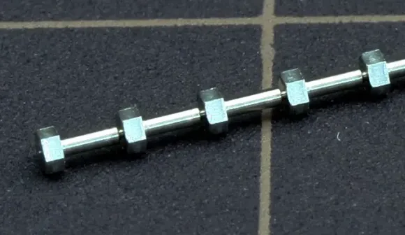 Hex Bolt Head (Nickel Silver) L (44pcs)