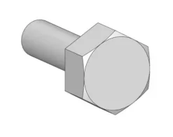 Hex Bolt Head (Nickel Silver) M (40pcs)
