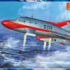 1/72 Jet-VTOL w/Special Submarine S + Shooting Star Mark Acrylic Stand