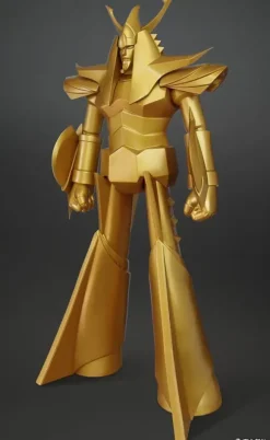 Jumbo Soft Vinyl Figure Raideen Gold Version
