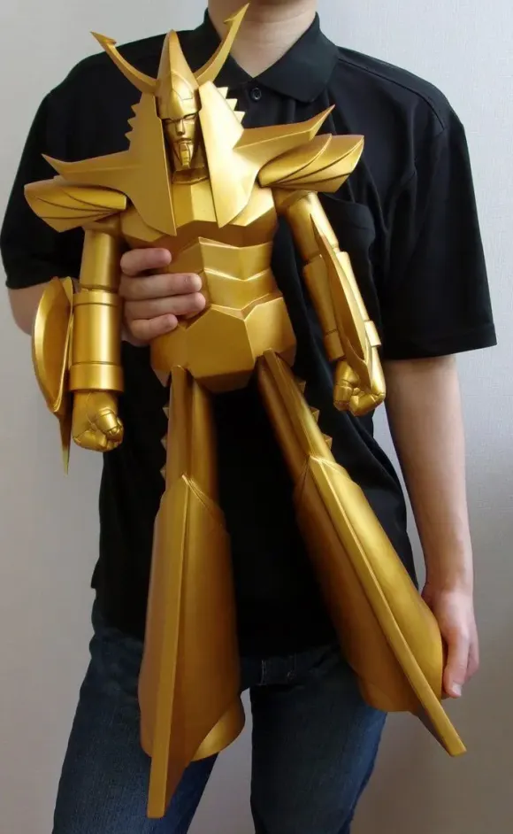 Jumbo Soft Vinyl Figure Raideen Gold Version