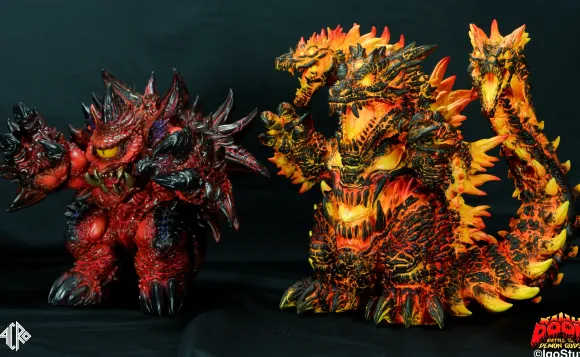 KAIJU DOOM Battle of the Demon Gods! TURTLE DEMON & LIZARD DEMON