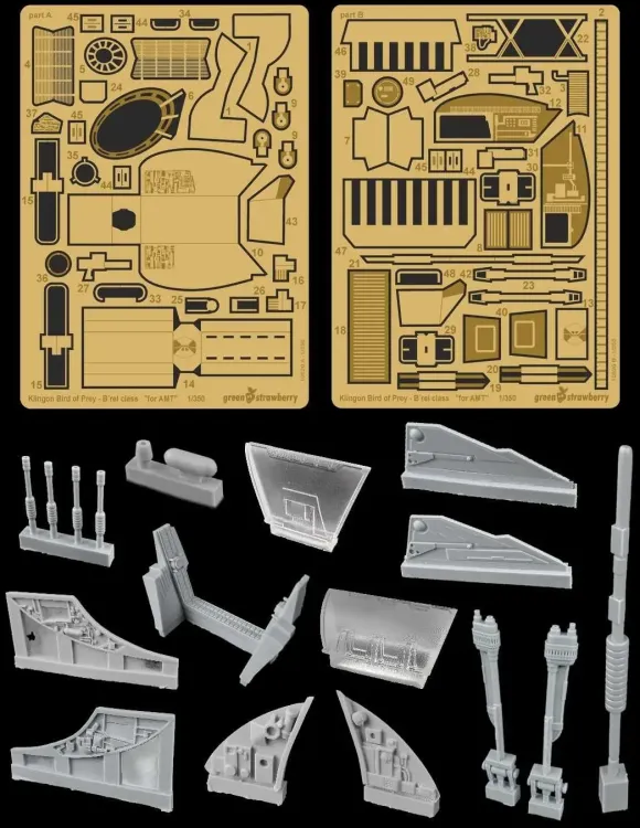 1/350 Klingon Bird of Prey B'rel Class Detail-Up Parts Set (for AMT)