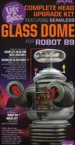 1/6 Lost In Space: Complete Head Upgrade Kit Featuring Seamless Glass Dome for Robot B-9