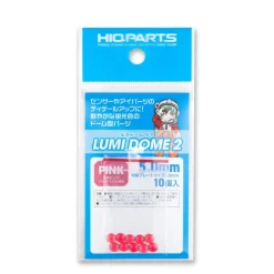 Lumi Dome 2 Fluorescent Pink 5.0mm (10pcs)