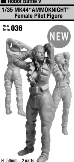 1/35 Ma.K.036 MK44 AMMOKNIGHT Female Pilot Figure