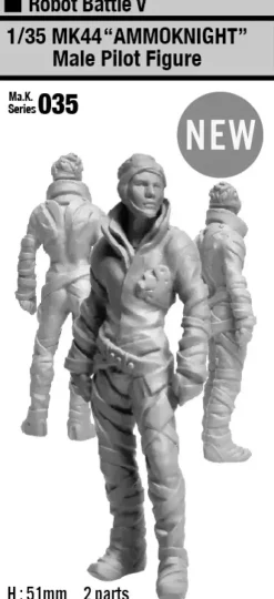1/35 Ma.K.035 MK44 AMMOKNIGHT Male Pilot Figure