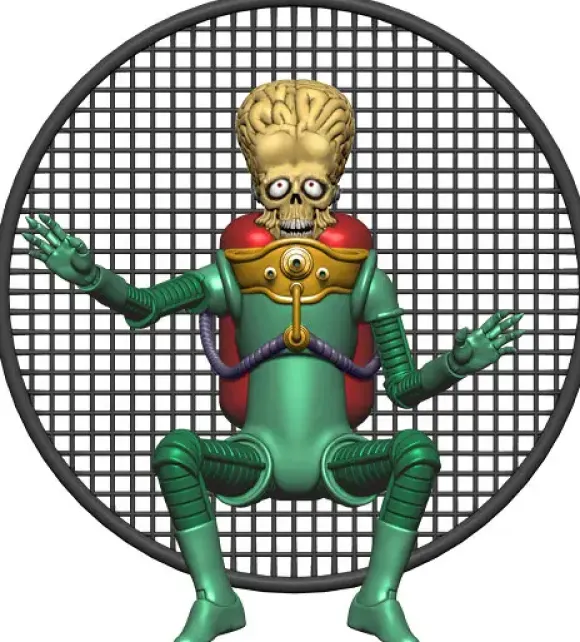 1/12 Mars Attacks! / Capturing a Martian (Card #25) Diorama