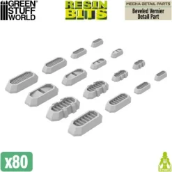 Mecha Detail Parts - Beveled Vernier Detail Parts (80pcs)