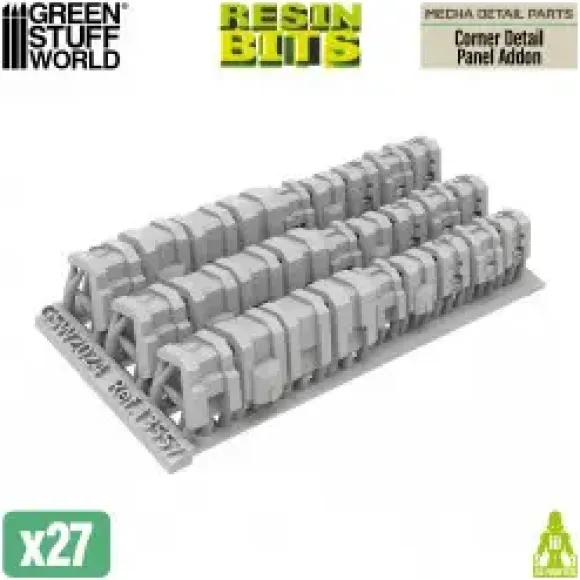 Mecha Detail Parts - Corner Detail Panel Addon (27pcs)