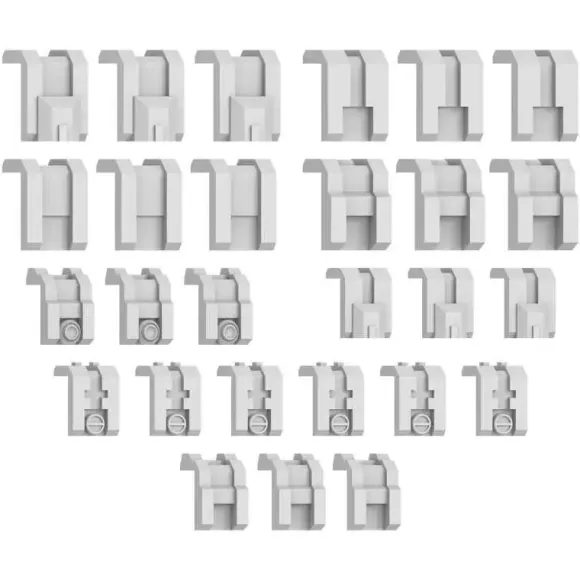 Mecha Detail Parts - Corner Detail Panel Addon (27pcs)