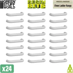 Mecha Detail Parts - 17 mm Ladder Rungs (24pcs)