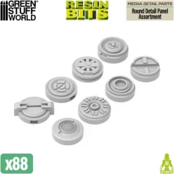 Mecha Detail Parts - Round Detail Panel Assortment (88pcs)