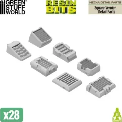 Mecha Detail Parts - Square Vernier Detail Parts (28pcs)