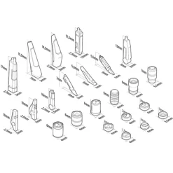 Mecha Detail Parts - TAU Battlesuit Accessories (90pcs)