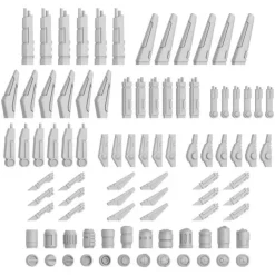 Mecha Detail Parts - TAU Battlesuit Accessories (90pcs)