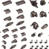 Mecha Supply Assorted 04 X Armor Set Gun Metal Ver.