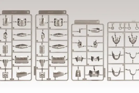 Mecha Supply Assorted 04 X Armor Set Gun Metal Ver.