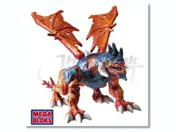 Mega Bloks Dragons Metal Ages Fearswoop Lead Armor Dragon