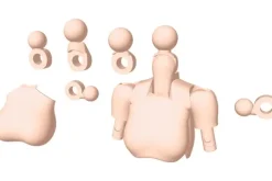 1/1 Megami Device M.S.G 01 Tops Set Skin Color B